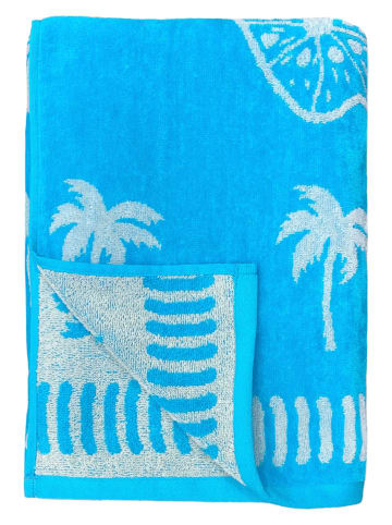 Le Comptoir de la Plage Strandtuch ''Prima'' in Hellblau - (L)170 x (B)90 cm