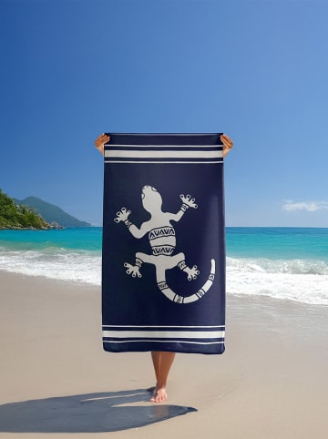 Le Comptoir de la Plage Strandlaken "Sistelo" donkerblauw - (L)170 x (B)90 cm