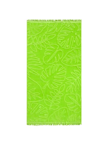 Le Comptoir de la Plage Strandtuch "Klang" in Grün - (L)170 x (B)90 cm