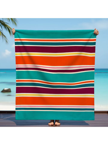 Le Comptoir de la Plage Microvezel strandlaken "Antiparos" meerkleurig - (L)170 x (B)140 cm