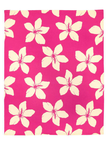 Le Comptoir de la Plage Microvezel strandlaken ''Kiana'' roze - (L)170 x (B)140 cm