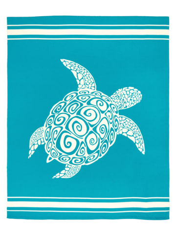 Le Comptoir de la Plage Microvezel strandlaken ''Tolsta'' turquoise - (L)170 x (B)140 cm