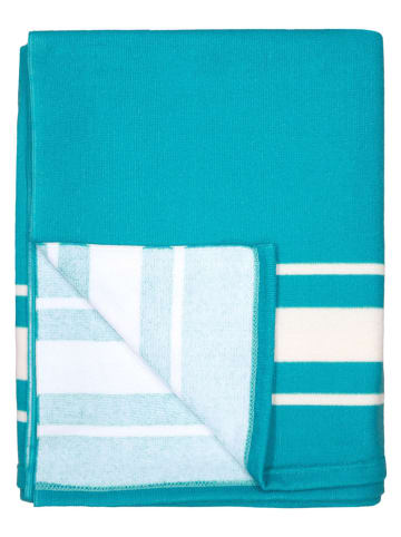 Le Comptoir de la Plage Mikrofaser-Strandtuch ''Tolsta'' in Türkis - (L)170 x (B)140 cm