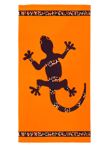 Le Comptoir de la Plage Microvezel strandlaken ''Choroni'' oranje - (L)170 x (B)90 cm