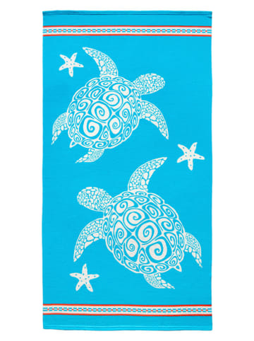 Le Comptoir de la Plage Microvezel strandlaken ''Karla'' lichtblauw - (L)170 x (B)90 cm