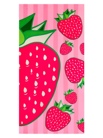 Le Comptoir de la Plage Ręcznik plażowy w kolorze różowo-czerwonym z mikrowłókna - 150 x 75 cm