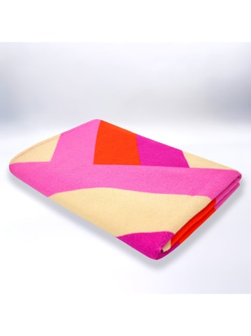 Le Comptoir de la Plage Ręcznik plażowy "Rayure-Pop" ze wzorem z mikrowłókna - 150 x 75 cm