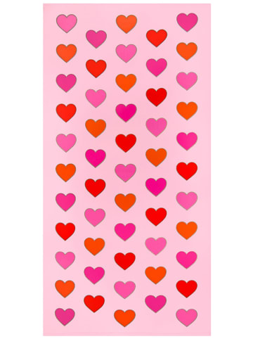 Le Comptoir de la Plage Microvezel strandlaken "Cars" lichtroze/roze - (L)140 x (B)70 cm