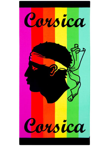 Le Comptoir de la Plage Mikrofaser-Strandtuch ''Fino'' in Bunt - (L)140 x (B)70 cm