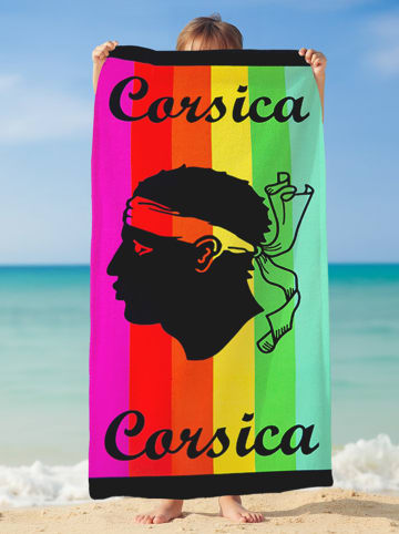 Le Comptoir de la Plage Mikrofaser-Strandtuch ''Fino'' in Bunt - (L)140 x (B)70 cm