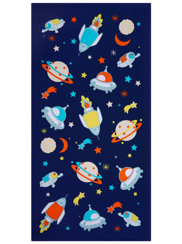Le Comptoir de la Plage Mikrofaser-Strandtuch ''Galaxy'' in Dunkelblau/ Bunt - (L)140 x (B)70 cm