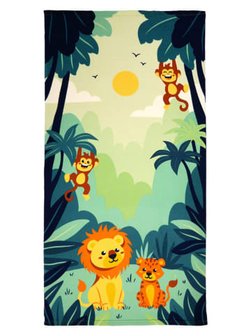Le Comptoir de la Plage Microvezel strandlaken ''Junglia'' meerkleurig - (L)140 x (B)70 cm