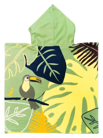 Le Comptoir de la Plage Badeponcho ''Elephant'' in Grün - (L)60 x (B)60 cm