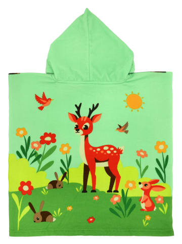 Le Comptoir de la Plage Badeponcho ''Foret'' in Grün - (L)60 x (B)60 cm