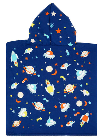 Le Comptoir de la Plage Badponcho "Galaxy" donkerblauw/meerkleurig - (L)60 x (B)60 cm