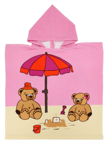 Le Comptoir de la Plage Zwemponcho ''Nounours'' lichtroze/beige - (L)60 x (B)60 cm