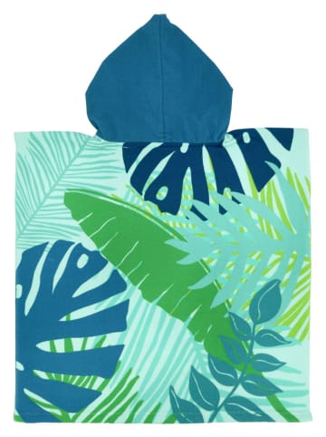 Le Comptoir de la Plage Zwemponcho ''Panda'' lichtblauw/groen - (L)60 x (B)60 cm