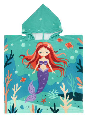 Le Comptoir de la Plage Badeponcho ''Sirena'' in Türkis/ Bunt - (L)60 x (B)60 cm