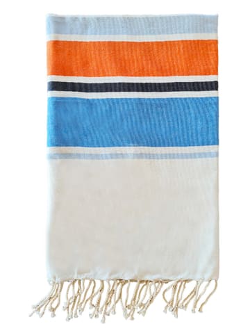 Le Comptoir de la Plage Fouta "Helios" ze wzorem - 200 x 100 cm