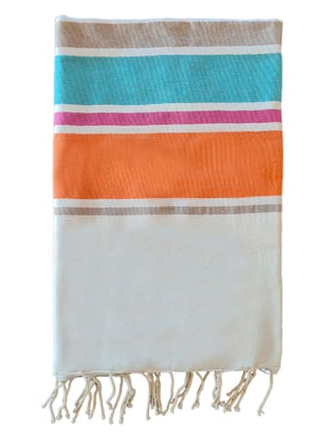 Le Comptoir de la Plage Fouta "Helios" ze wzorem - 200 x 100 cm