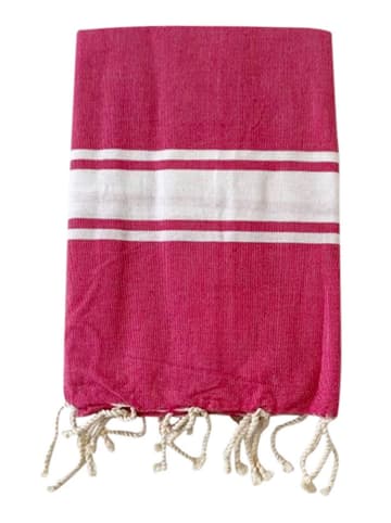 Le Comptoir de la Plage Fouta ''Kozo'' in Fuchsia - (L)200 x (B)100 cm