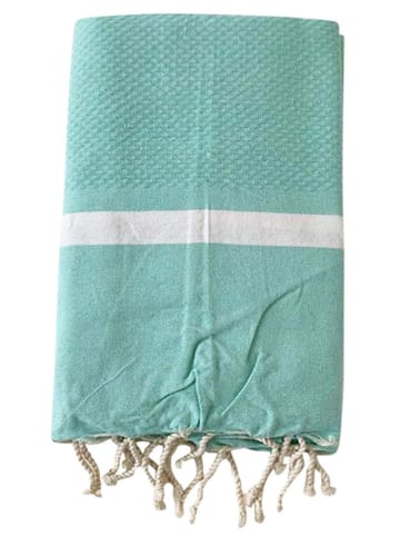 Le Comptoir de la Plage Fouta "Melissa" in Türkis - (L)200 x (B)200 cm