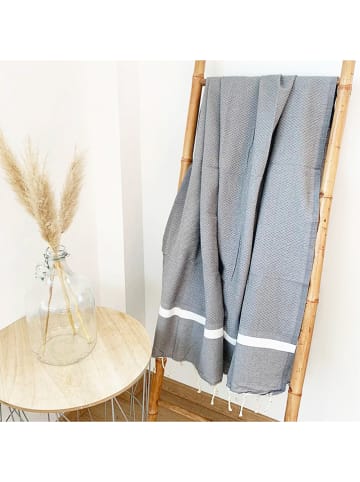 Le Comptoir de la Plage Fouta "Melissa" grijs - (L)200 x (B)200 cm