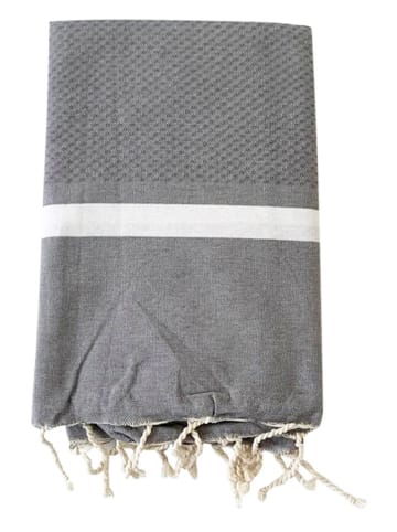 Le Comptoir de la Plage Fouta "Melissa" grijs - (L)200 x (B)200 cm
