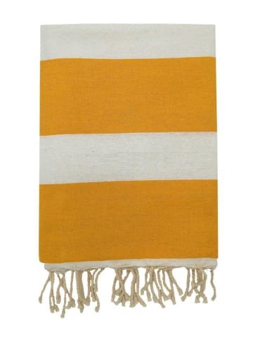 Le Comptoir de la Plage Fouta "Transat" geel - (L)200 x (B)100 cm