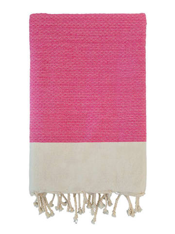 Le Comptoir de la Plage Fouta "Athena" fuchsia - (L)200 x (B)200 cm
