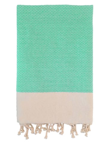 Le Comptoir de la Plage Fouta "Athena" w kolorze turkusowym - 200 x 200 cm