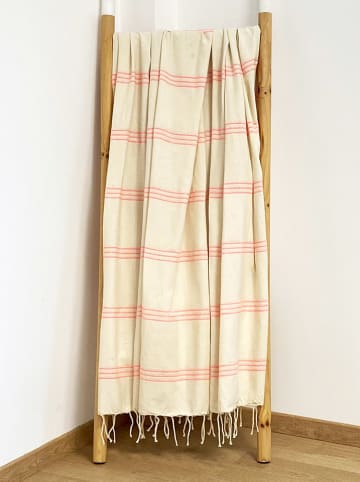 Le Comptoir de la Plage Fouta "Calliope" in Creme - (L)200 x (B)200 cm
