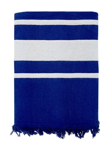 Le Comptoir de la Plage Fouta "Caraibes" donkerblauw - (L)170 x (B)90 cm