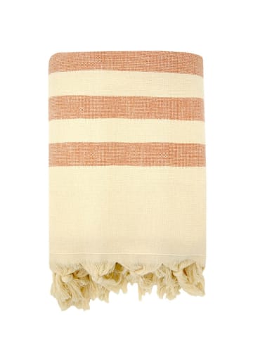 Le Comptoir de la Plage Fouta "Fidji" w kolorze beżowo-jasnobrązowym - 160 x 90 cm