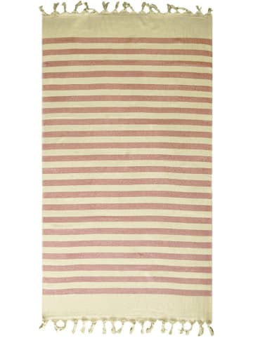 Le Comptoir de la Plage Fouta "Fidji" beige/lichtbruin - (L)160 x (B)90 cm