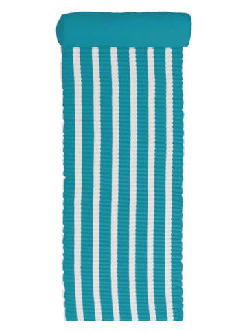Le Comptoir de la Plage Strandmatte ''Bahia'' in Türkis/ Weiß - (L)180 x (B)60 cm