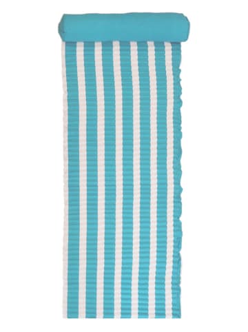 Le Comptoir de la Plage Strandmat ''Bahia'' lichtblauw/wit - (L)180 x (B)60 cm
