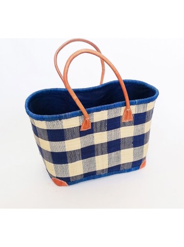 Le Comptoir de la Plage Strandtasche ''Beloha'' in Dunkelblau - (B)50 x (H)35 x (T)20 cm