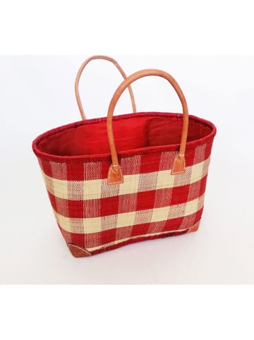 Le Comptoir de la Plage Strandtasche ''Beloha'' in Rot - (B)50 x (H)35 x (T)20 cm
