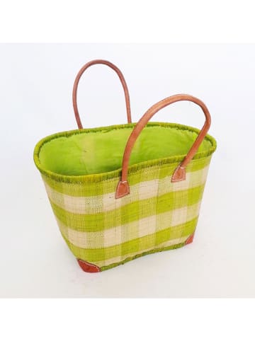 Le Comptoir de la Plage Strandtas ''Beloha'' groen - (B)50 x (H)35 x (D)20 cm