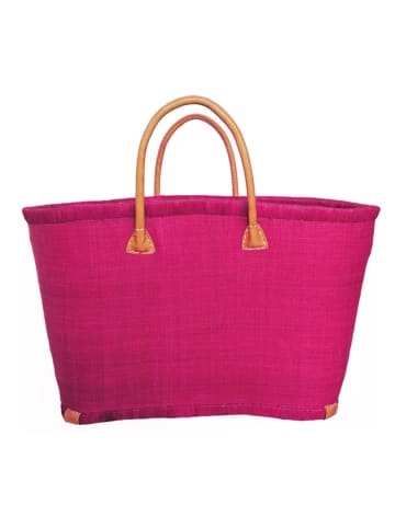 Le Comptoir de la Plage Strandtas ''Morondova'' roze - (B)50 x (H)35 x (D)20 cm