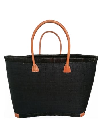 Le Comptoir de la Plage Strandtas ''Morondova'' zwart - (B)50 x (H)35 x (D)20 cm