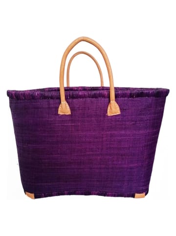 Le Comptoir de la Plage Torba plażowa "Morondova" w kolorze fioletowym - 50 x 35 x 20 cm