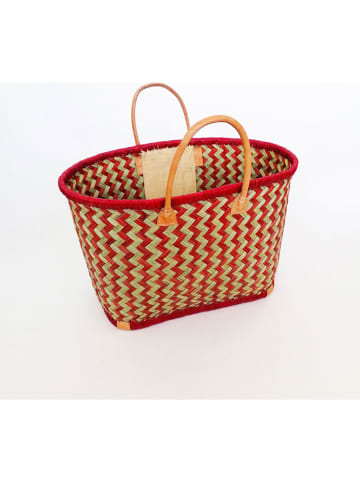 Le Comptoir de la Plage Torba plażowa "Toama" w kolorze czerwonym - 50 x 35 x 20 cm