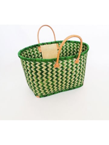 Le Comptoir de la Plage Torba plażowa "Toama" w kolorze zielonym - 50 x 35 x 20 cm