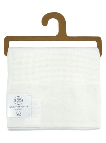 Le Comptoir de la Plage Handdoek ''Waffle'' wit - (L)90 x (B)50 cm