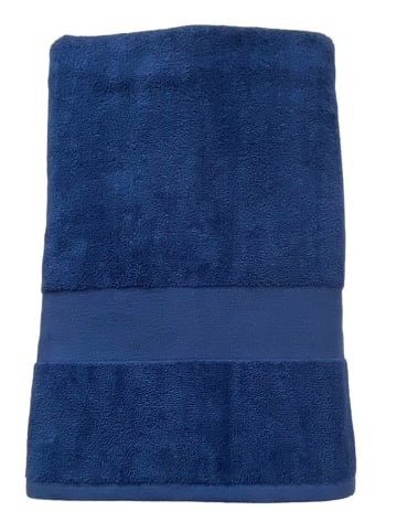 Le Comptoir de la Plage Ręcznik plażowy "Classy" w kolorze granatowym - 180 x 90 cm