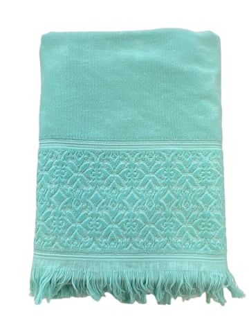 Le Comptoir de la Plage Strandtuch "Romance" in Hellblau - (L)170 x (B)90 cm