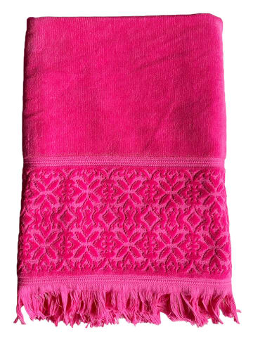 Le Comptoir de la Plage Strandlaken "Romance" roze - (L)170 x (B)90 cm