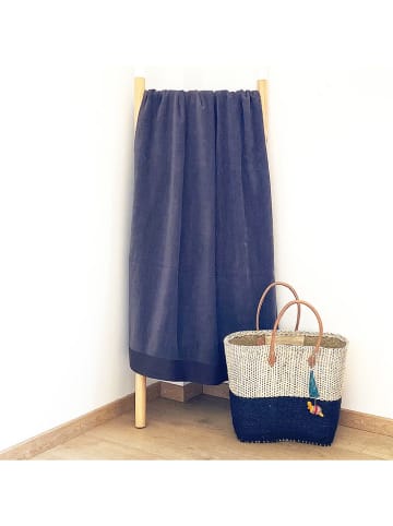 Le Comptoir de la Plage Strandtuch "Shady" in Grau - (L)160 x (B)90 cm